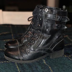 6 1/2 black boots by Guess